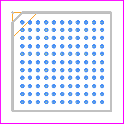 MCP37D10-200I/TE - Microchip PCB footprint - BGA - BGA - 121-Ball Plastic Thin Profile Fine Pitch Ball Grid Array (TE) -