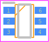 BL8032CB6TR - SHANGHAI BELLING PCB footprint - SOT23 (6-Pin) - SOT23 (6-Pin) - SOT23-6