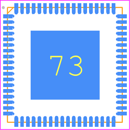 ISLA112P50IRZ - Renesas Electronics PCB footprint - Quad Flat No-Lead - Quad Flat No-Lead - L72.10x10C