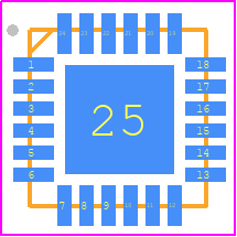 CMD291P4 - Qorvo PCB footprint - Quad Flat No-Lead - Quad Flat No-Lead - 24-VFQFN