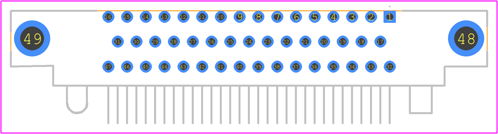 RM352-047-321-8400 - Molex PCB footprint - Other - Other - RM352-047-321-8400-1