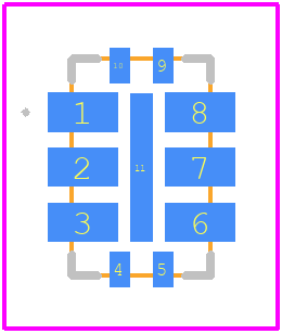 SIT3521AI-2CF33-GM156.250000 - SiTime PCB footprint - Other - Other - 5.0 x 3.2 x 0.85 mm_2024