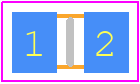 PA0805FRE870R002L - Yageo Group PCB footprint - Resistor Chip - Resistor Chip - PA0805FRE470R002L