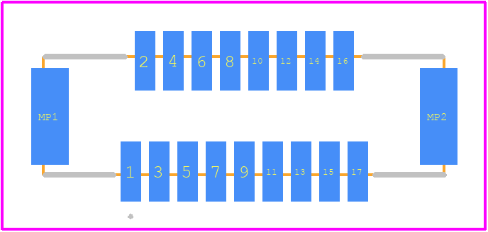 DF9B-17S-1V(69) - Hirose PCB footprint - Other - Other - DF9B-17S-1V(69)-1