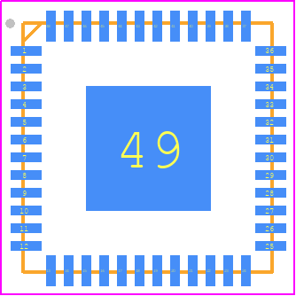 MFS2633AMBA0ADR2 - NXP PCB footprint - Quad Flat No-Lead - Quad Flat No-Lead - SOT1571-6