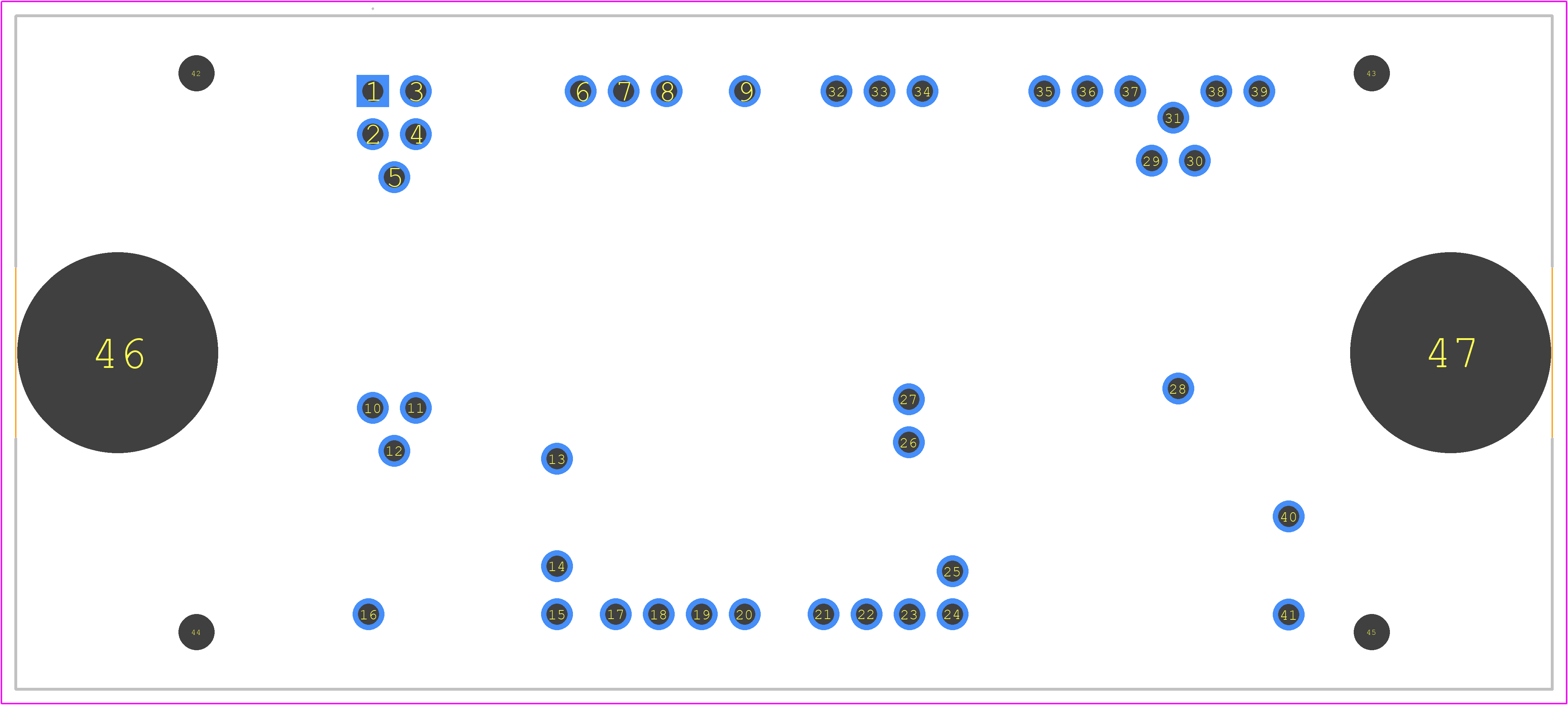 NXH600N65L4Q2F2PG - onsemi PCB footprint - Other - Other - PIM41, 93x47 (PRESS FIT) CASE 180HD ISSUE O