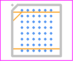 ACT88430VM114-T - Qorvo PCB footprint - BGA - BGA - 49 Pin CSP (0.4mm pitch)