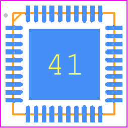ACT8945AQJ405SQ - Qorvo PCB footprint - Quad Flat No-Lead - Quad Flat No-Lead - TQFN55-40
