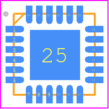 CMD169P4S2 - Qorvo PCB footprint - Quad Flat No-Lead - Quad Flat No-Lead - CMD169P4