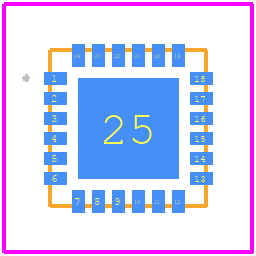 CMD295C4 - Qorvo PCB footprint - Other - Other - QFN 4x4mmx24leads