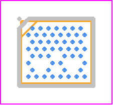 DW3120SB - Qorvo PCB footprint - BGA - BGA - WLCSP 52