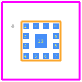 QM28011SB - Qorvo PCB footprint - Other - Other - 12 Pin 2.0 x 2.0mm leadless SMT