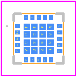 QM55003SB - Qorvo PCB footprint - Other - Other - Module, 20-Pin 4.00 x 4.00 x 0.64 mm
