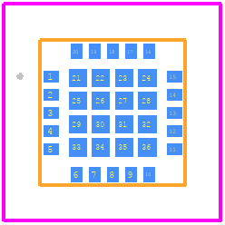 QM55003SQ - Qorvo PCB footprint - Other - Other - 20-Pin QFN 4.00 x 4.00 x 0.64 mm