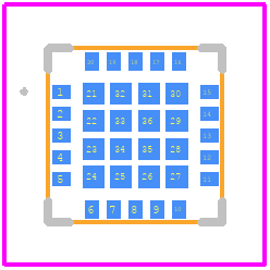 QM55003SR - Qorvo PCB footprint - Other - Other - Module, 20-Pin 4.00 x 4.00 x 0.64 mm_2024