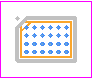 QM81050SR - Qorvo PCB footprint - BGA - BGA - WLCSP, 2.48mm x 1.77mm x 0.67mm