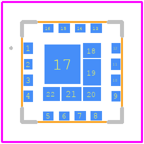 QPA9909TR13 - Qorvo PCB footprint - Other - Other - 16 Pad 5 x 5 mm_2024