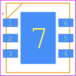 QPD0060SR - Qorvo PCB footprint - Small Outline No-lead - Small Outline No-lead - DFN-6_2024-1..