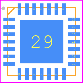 QPM5811TR7 - Qorvo PCB footprint - Quad Flat No-Lead - Quad Flat No-Lead - QFN-28_2024-1..