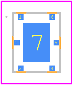QPQ1214TR13 - Qorvo PCB footprint - Other - Other - 6 Pin 4x5 mm leadless SMT