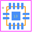 RFSW6042SQ - Qorvo PCB footprint - Quad Flat No-Lead - Quad Flat No-Lead - QPC6742SR