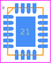 TGF2978-SMTR7 - Qorvo PCB footprint - Quad Flat No-Lead - Quad Flat No-Lead - TGF2978-SM