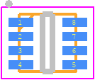 MAX13486EELA+T - Analog Devices PCB footprint - Small Outline No-lead - Small Outline No-lead - L822+1