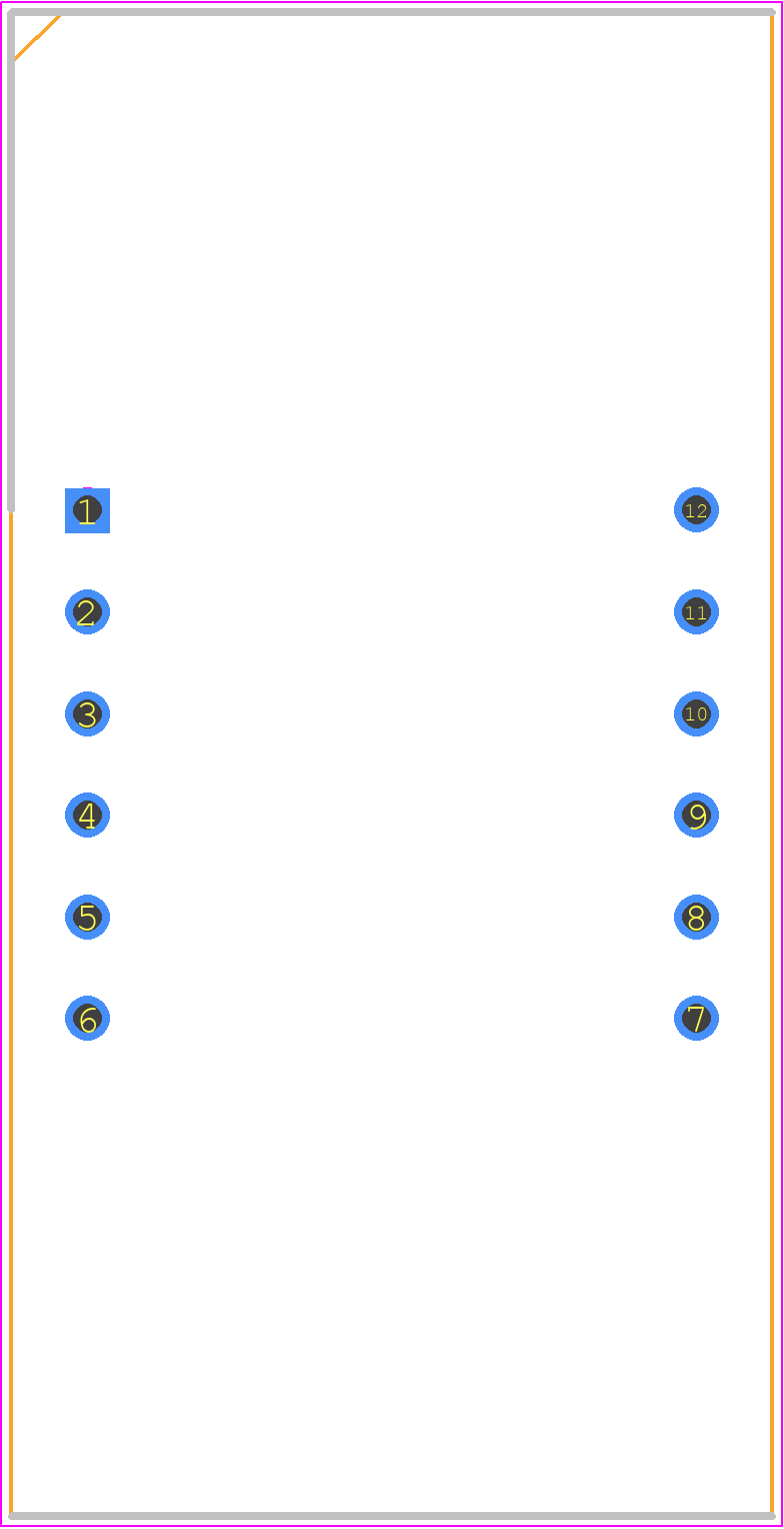 OSL30561-IRA - OptoSupply PCB footprint - Dual-In-Line Sockets - Dual-In-Line Sockets - 12-pin DIP