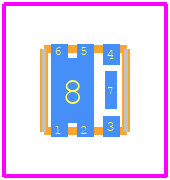 DMN4020LFDE - Diodes Incorporated PCB footprint - Other - Other - U-DFN2020-6 TypeE