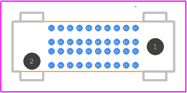 SEAM8-10-S02.0-L-04-3 - SAMTEC PCB footprint - Other - Other - SEAM8-10-S02.0-L-04-3-1