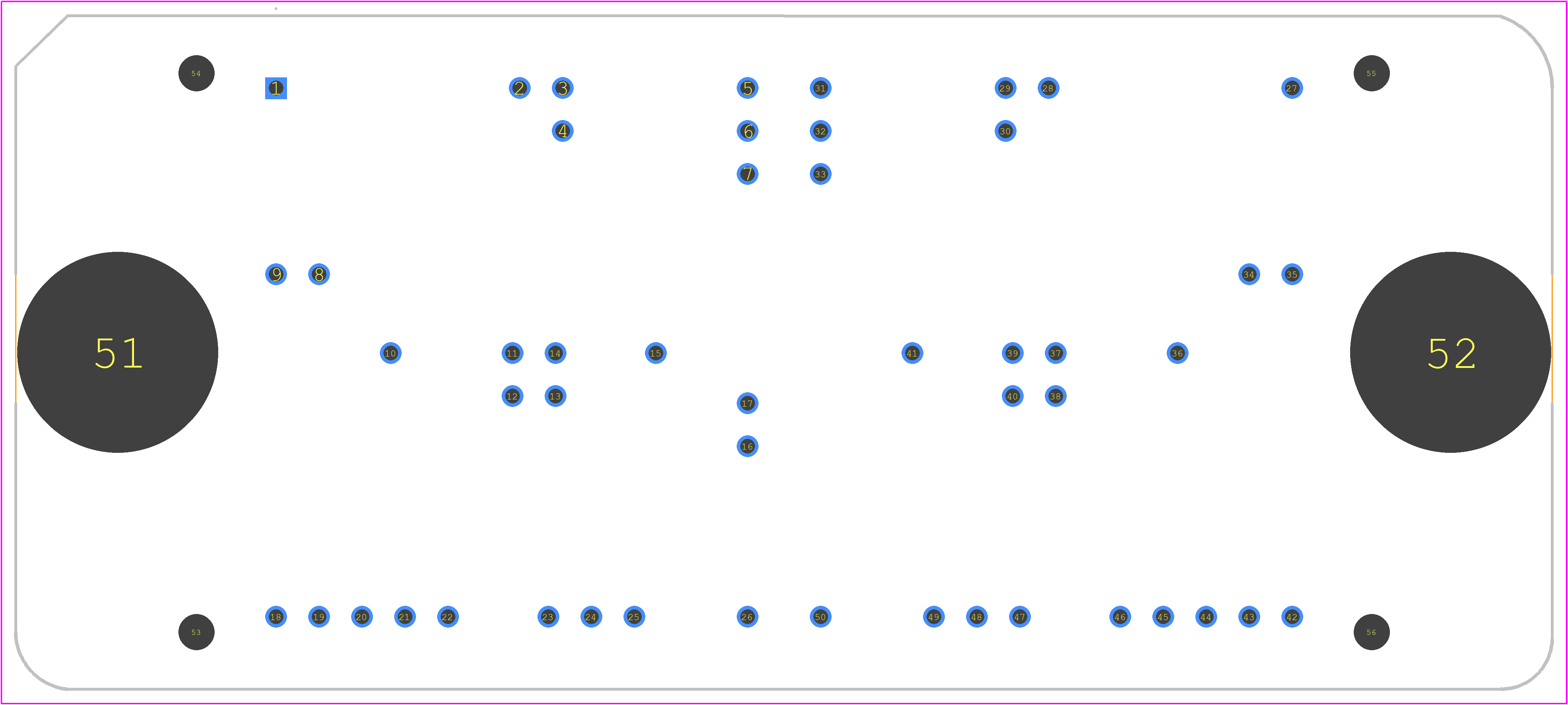 NXH500B100H7Q2F2PHG - onsemi PCB footprint - Other - Other - PIM50 93.00x47.00x12.00 (PRESS FIT PIN) CASE 180HZ