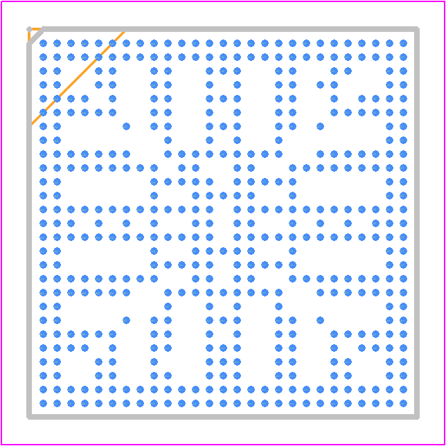 MIMX8MM5CVTKZAA - NXP PCB footprint - BGA - BGA - 486-FCBGA