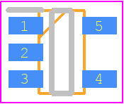 SY20018IAAC - Silergy PCB footprint - SOT23 (5-Pin) - SOT23 (5-Pin) - SOT23-5