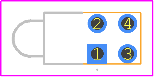 5530221F - Dialight PCB footprint - Other - Other - 5530221F-1