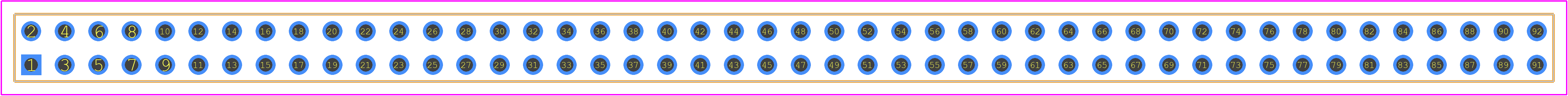 TSW-146-23-T-D - SAMTEC PCB footprint - Other - Other - TSW-146-23-T-D-1