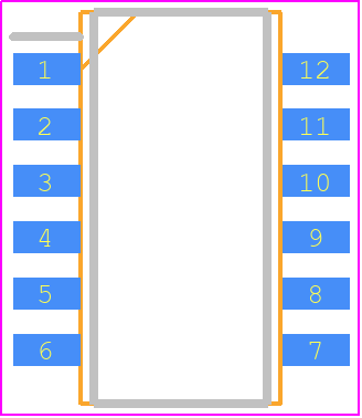 DHN-06F-T-V - Diptronics PCB footprint - Small Outline Packages - Small Outline Packages - dhn