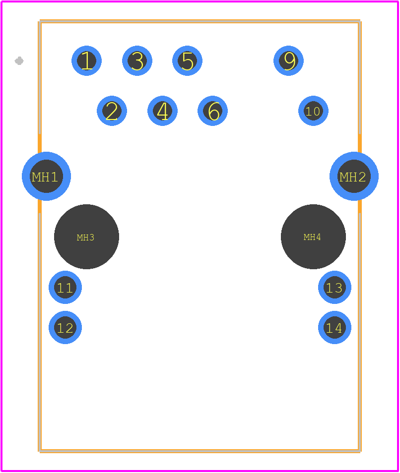 1-22500024-1 - Bel PCB footprint - Other - Other - 1-22500024-1-2