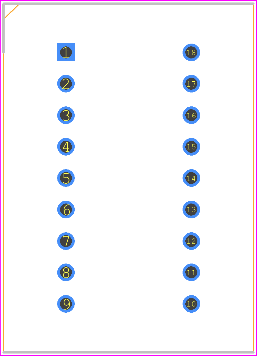 LMD10057AUE-101A - WENRUN PCB footprint - Dual-In-Line Sockets - Dual-In-Line Sockets - LMD10057AUE-101A