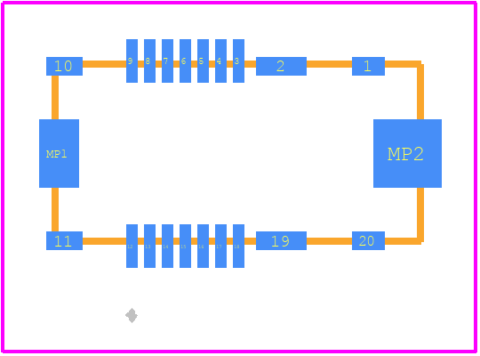 BF4-TX-14DS-0.5V - Hirose PCB footprint - Other - Other - BF4-TX-14DS-0.5V-3