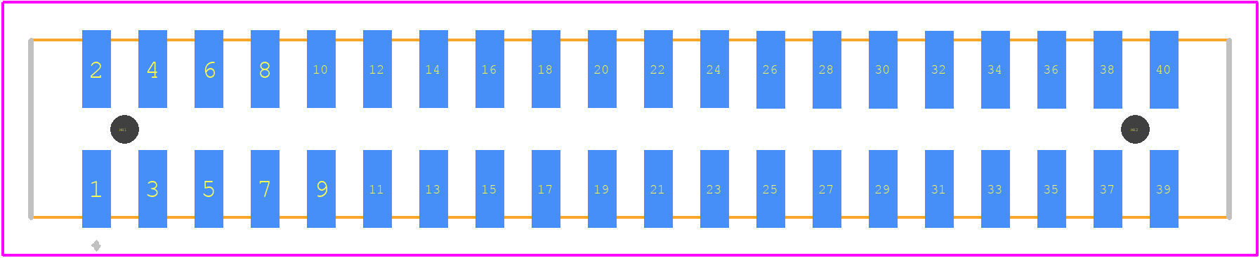 87832-4022 - Molex PCB footprint - Other - Other - 87832-4022-2