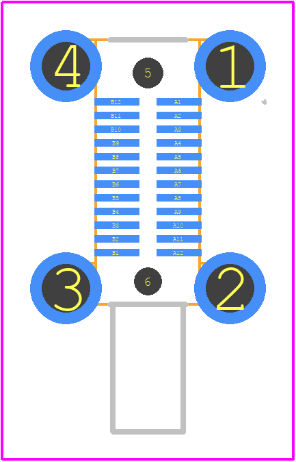 UJ32-C-R-G-SMT-P24-TR - Same Sky PCB footprint - Other - Other - UJ32-C-R-G-SMT-P24-TR-1