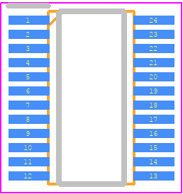 TCA9548ADGSR - Texas Instruments PCB footprint - Small Outline Packages - Small Outline Packages - DGS0024A