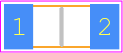 CAN17C104JARAC7210 - Yageo Group PCB footprint - Capacitor Chip Non-polarised - Capacitor Chip Non-polarised - 1808 (4520 metric)