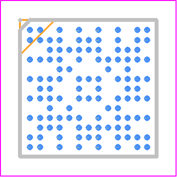 MCXA156VPJ - NXP PCB footprint - BGA - BGA - SOT2137-1