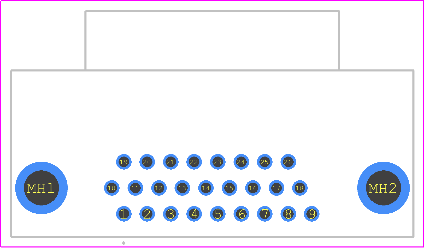 09562527612 - HARTING PCB footprint - Other - Other - 09562527612