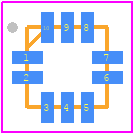 ICP-20100 - TDK PCB footprint - Quad Flat No-Lead - Quad Flat No-Lead - Quad