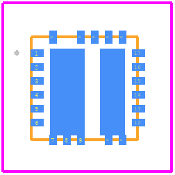 AOZ1269AQI - Alpha & Omega Semiconductors PCB footprint - Other - Other - QFN4x4_22L_EP2_S 