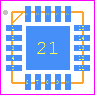 RRP51045-Q10 - Renesas Electronics PCB footprint - Quad Flat No-Lead - Quad Flat No-Lead - RRP51045-Q10