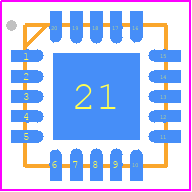 RRP51035-Q20 - Renesas Electronics PCB footprint - Quad Flat No-Lead - Quad Flat No-Lead - L20.3.5x3.5