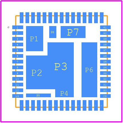 XR79203EL-F - MaxLinear, Inc. PCB footprint - Other - Other - XR79203EL-F-5